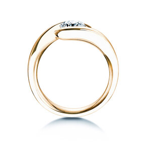 Verlobungsring Twist in 14K Gelbgold mit Diamant 1,00ct H/SI