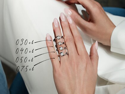 Verlobungsring Twist in Platin 950/- mit Diamant 0,50ct G/SI