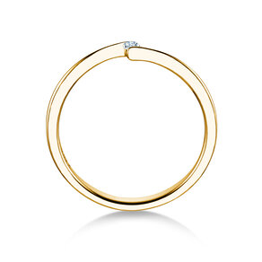 Verlobungsring Vibe  in 14K Gelbgold mit Diamant 0,03ct H/SI