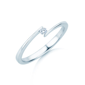 Verlobungsring Vibe  in Silber 925/- mit Diamant 0,05ct G/SI