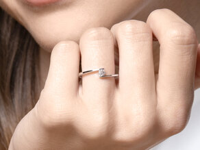 Verlobungsring Vibe  in Platin 950/- mit Diamant 0,15ct G/SI