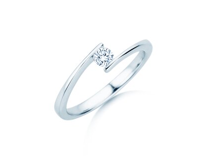 Verlobungsring Vibe  in Platin 950/- mit Diamant 0,15ct G/SI