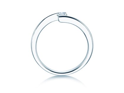 Verlobungsring Vibe  in Platin 950/- mit Diamant 0,15ct G/SI