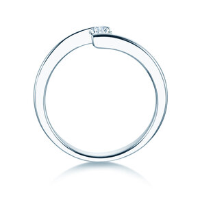 Verlobungsring Vibe  in Platin 950/- mit Diamant 0,15ct G/SI