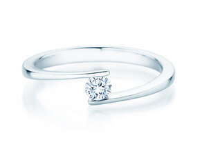 Verlobungsring Vibe  in Platin 950/- mit Diamant 0,15ct G/SI