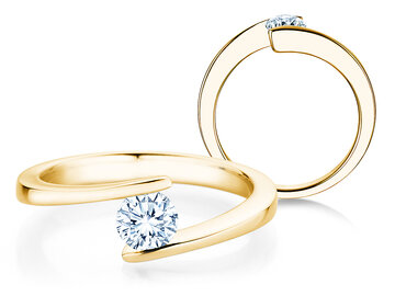 Verlobungsring Vibe in 9K Weißgold mit Diamant 0,50ct H/SI