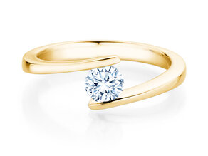 Verlobungsring Vibe  in 9K Gelbgold mit Diamant 0,50ct H/SI