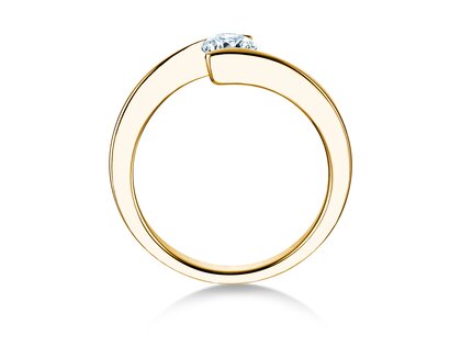 Verlobungsring Vibe  in 9K Gelbgold mit Diamant 0,50ct H/SI