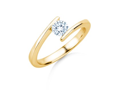 Verlobungsring Vibe  in 9K Gelbgold mit Diamant 0,50ct H/SI