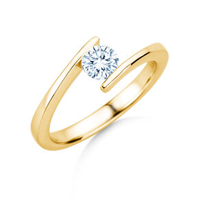 Verlobungsring Vibe  in 9K Gelbgold mit Diamant 0,50ct H/SI