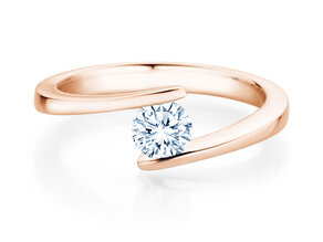 Verlobungsring Vibe  in 14K Roségold mit Diamant 0,50ct G/SI