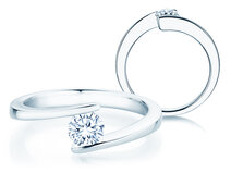 Verlobungsring Vibe  in 14K Weißgold mit Diamant 0,50ct G/SI