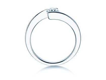 Verlobungsring Vibe  in 9K Weißgold mit Diamant 0,50ct H/SI