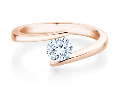 Verlobungsring Vibe  in 9K Roségold mit Diamant 0,75ct H/SI