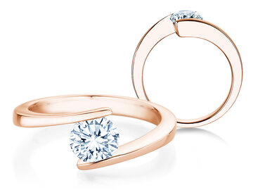 Verlobungsring Vibe  in 9K Weißgold mit Diamant 1,00ct H/SI