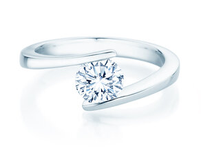 Verlobungsring Vibe  in 9K Weißgold mit Diamant 1,00ct H/SI