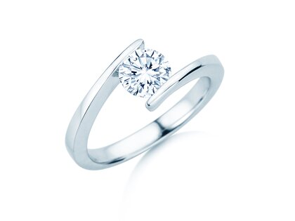 Verlobungsring Vibe  in 9K Weißgold mit Diamant 1,00ct H/SI