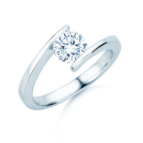 Verlobungsring Vibe  in 9K Weißgold mit Diamant 1,00ct H/SI