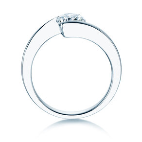 Verlobungsring Vibe  in 9K Weißgold mit Diamant 1,00ct H/SI