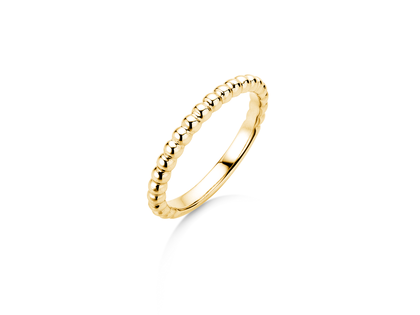 Verlobungsring Beads in 14K Gelbgold poliert