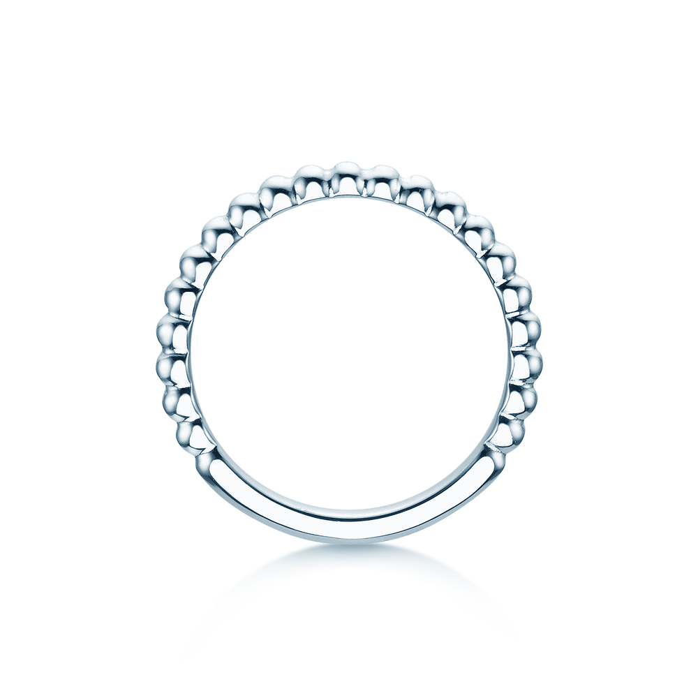 Verlobungsring Beads in 14K Weißgold poliert