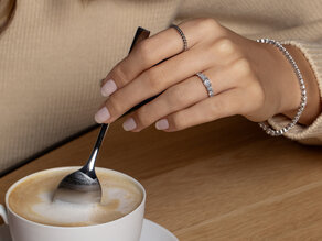 Verlobungsring Beads in 14K Gelbgold poliert