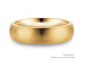 Herrenring Classic 2,5mm in 9K Gelbgold matt