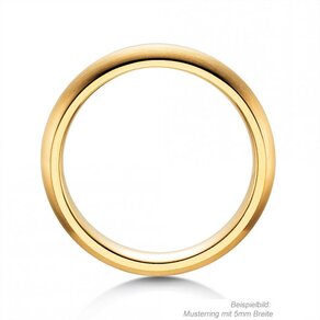 Herrenring Classic 2,5mm in 9K Gelbgold matt