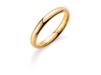 Herrenring Classic 3mm in 14K Gelbgold poliert