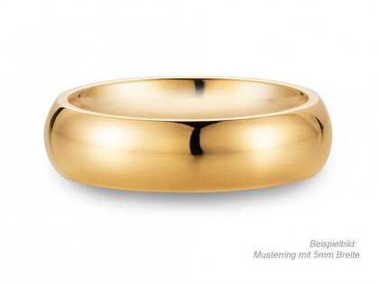Herrenring Classic 3mm in 14K Gelbgold poliert