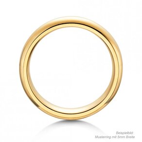 Herrenring Classic 3mm in 14K Gelbgold poliert