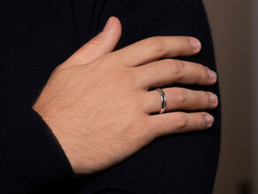 Herrenring Classic in 18K Gelbgold poliert