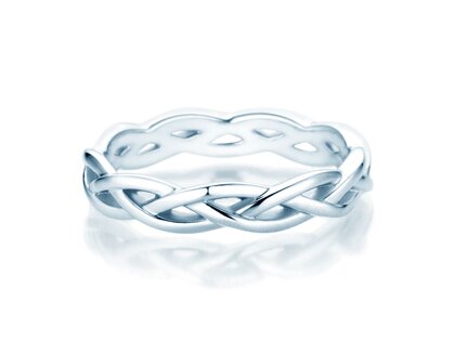 Verlobungsring Curve in Silber 925/- poliert