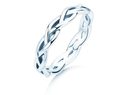 Verlobungsring Curve in Silber 925/- poliert