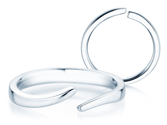 Verlobungsring Flow in Silber 925/- poliert