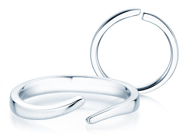 Verlobungsring Flow in Silber 925/- poliert