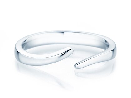 Verlobungsring Flow in Silber 925/- poliert