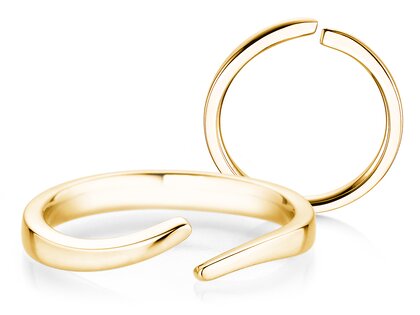 Verlobungsring Flow in 14K Gelbgold poliert