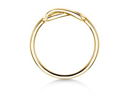 Verlobungsring Infinity Air in 14K Gelbgold poliert