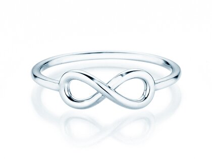 Verlobungsring Infinity Air in 14K Weißgold poliert