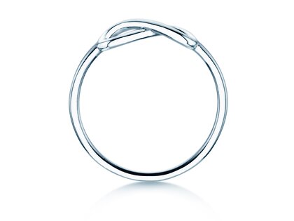 Verlobungsring Infinity Air in 14K Weißgold poliert