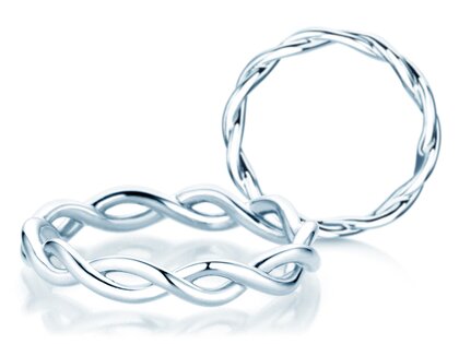 Verlobungsring Infinity Curve in Silber 925/- poliert