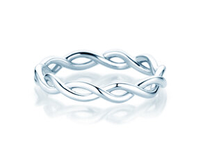 Verlobungsring Infinity Curve in Silber 925/- poliert