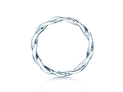 Verlobungsring Infinity Curve in Silber 925/- poliert