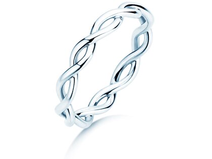 Verlobungsring Infinity Curve in Silber 925/- poliert