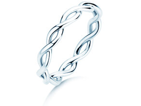 Verlobungsring Infinity Curve in Silber 925/- poliert