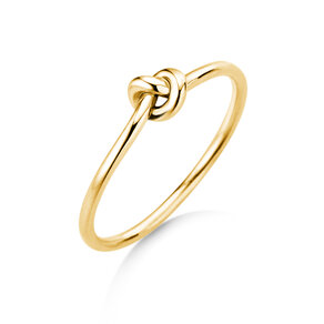 Verlobungsring The Knot in 14K Gelbgold poliert
