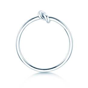 Verlobungsring The Knot in 14K Weißgold poliert