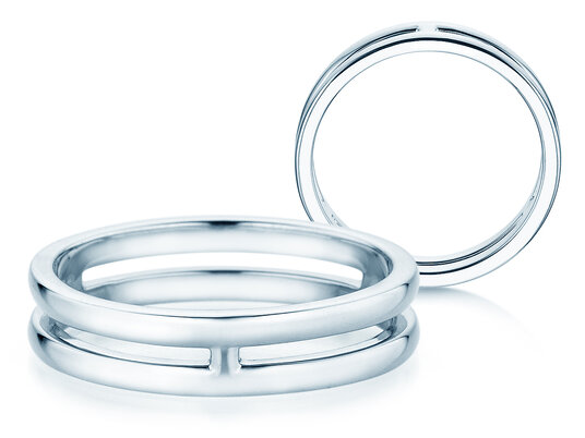 Verlobungsring Link in Silber 925/- poliert