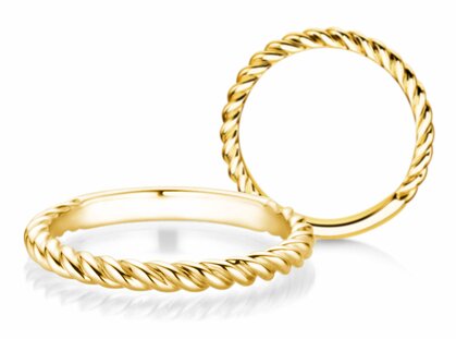 Verlobungsring Loop in 9K Gelbgold poliert
